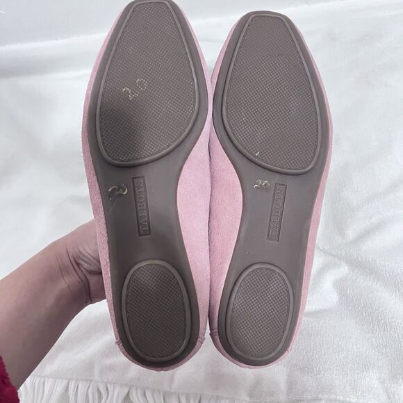 TALBOTS Suede Flat Penny Loafer Shoes Size 7.5 Pink Driving Business Preppy - Picture 5 of 8